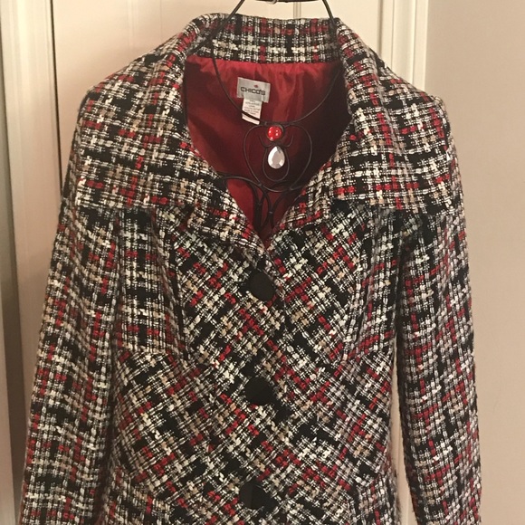 CHICO MULTICOLORED JACKET WITH BEAUTIFUL BUTTONS - Picture 1 of 5